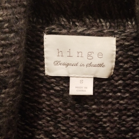 💕HINGE💕 Knit Shawl Collar Oversized Cardigan - Picture 4 of 5